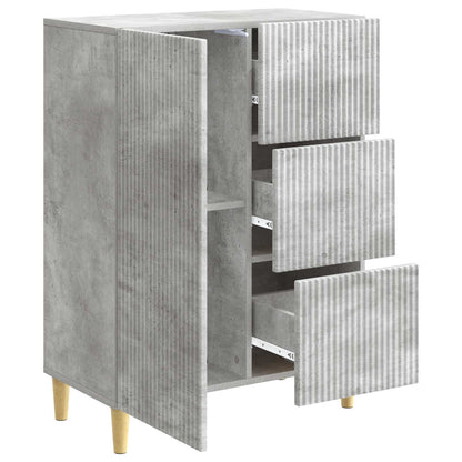 Sideboard Concrete Grey 66 x 34.5 x 90 cm Engineered Wood