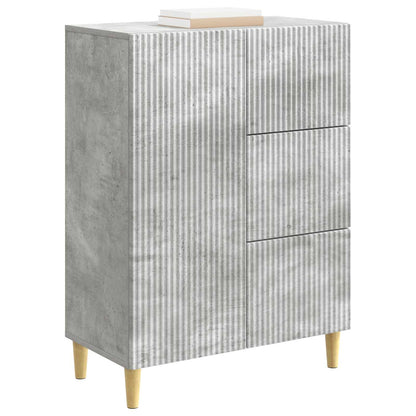 Sideboard Concrete Grey 66 x 34.5 x 90 cm Engineered Wood