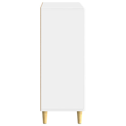 Sideboard High Gloss White 66 x 34.5 x 90 cm Engineered Wood