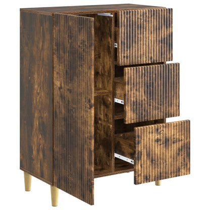 Sideboard Smoked Oak 66 x 34.5 x 90 cm Engineered Wood