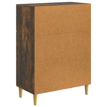 Sideboard Smoked Oak 66 x 34.5 x 90 cm Engineered Wood