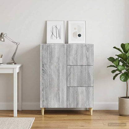 Sideboard Grey Sonoma 66 x 34.5 x 90 cm Engineered Wood