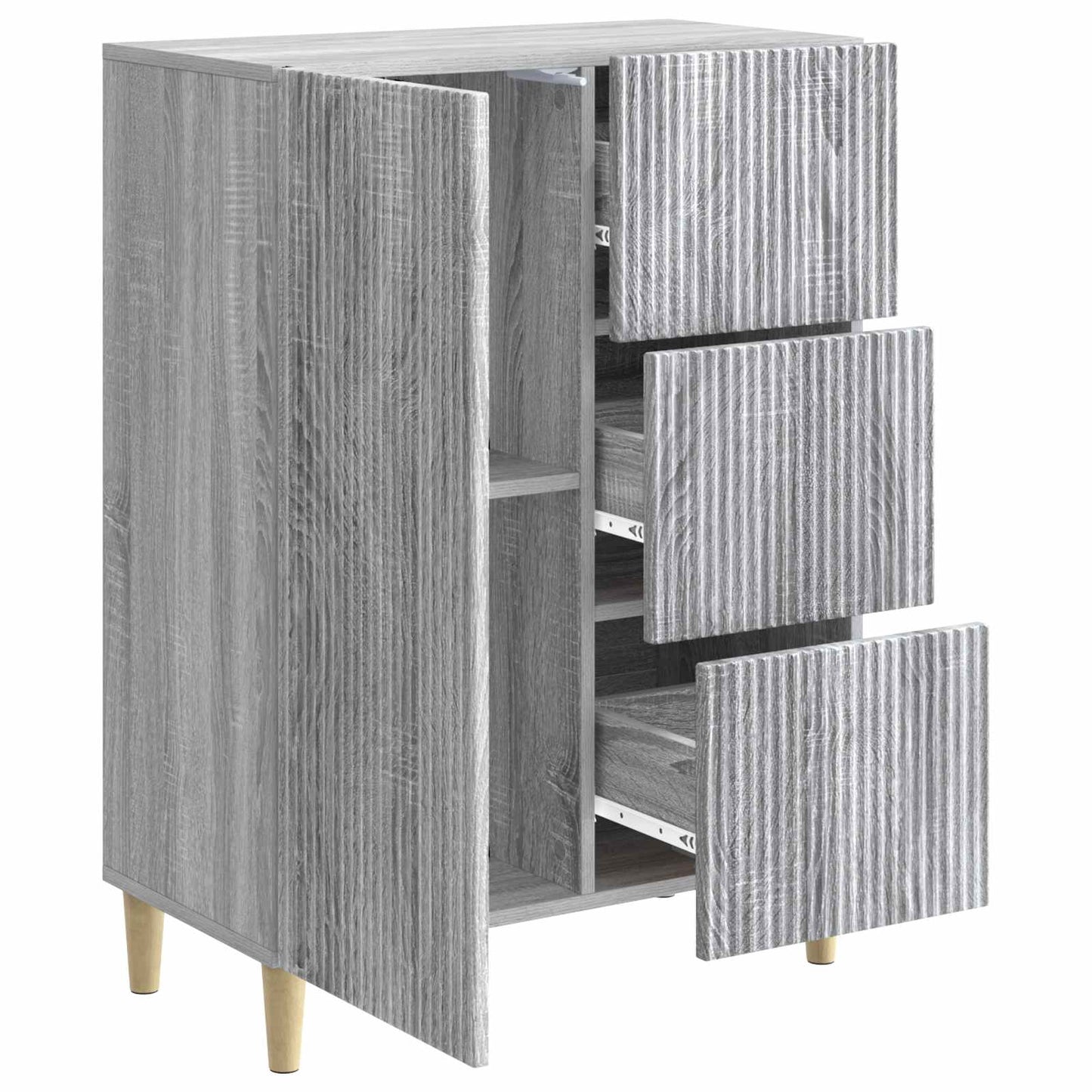 Sideboard Grey Sonoma 66 x 34.5 x 90 cm Engineered Wood
