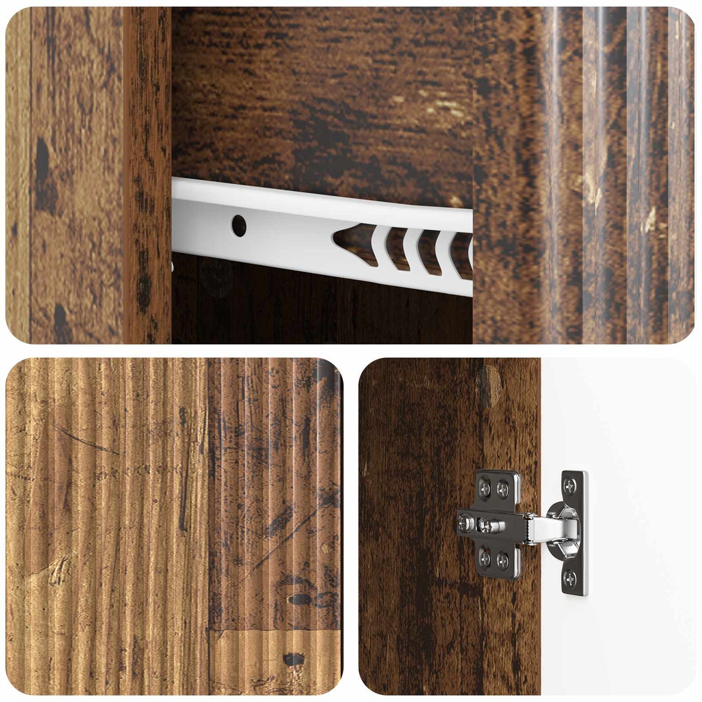 Sideboard Old Wood 66 x 34.5 x 90 cm Engineered Wood