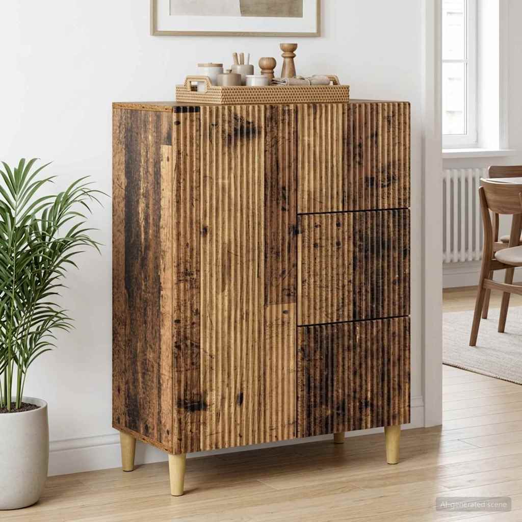 Sideboard Old Wood 66 x 34.5 x 90 cm Engineered Wood