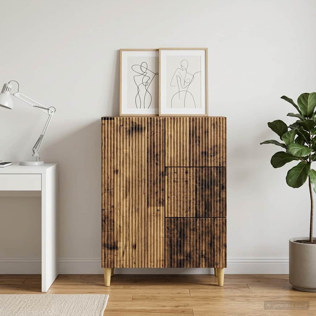 Sideboard Old Wood 66 x 34.5 x 90 cm Engineered Wood