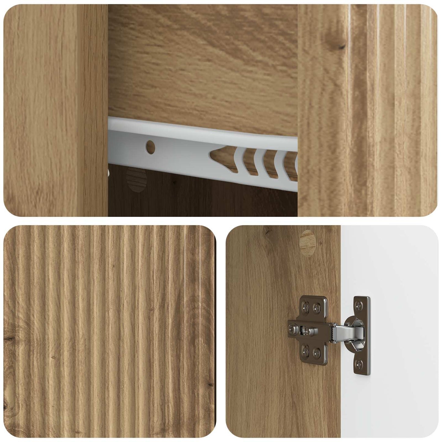 Sideboard Artisan Oak 66 x 34.5 x 90 cm Engineered Wood
