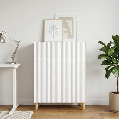 Sideboard with Drawer White 66 x 34.5 x 90 cm Engineered Wood