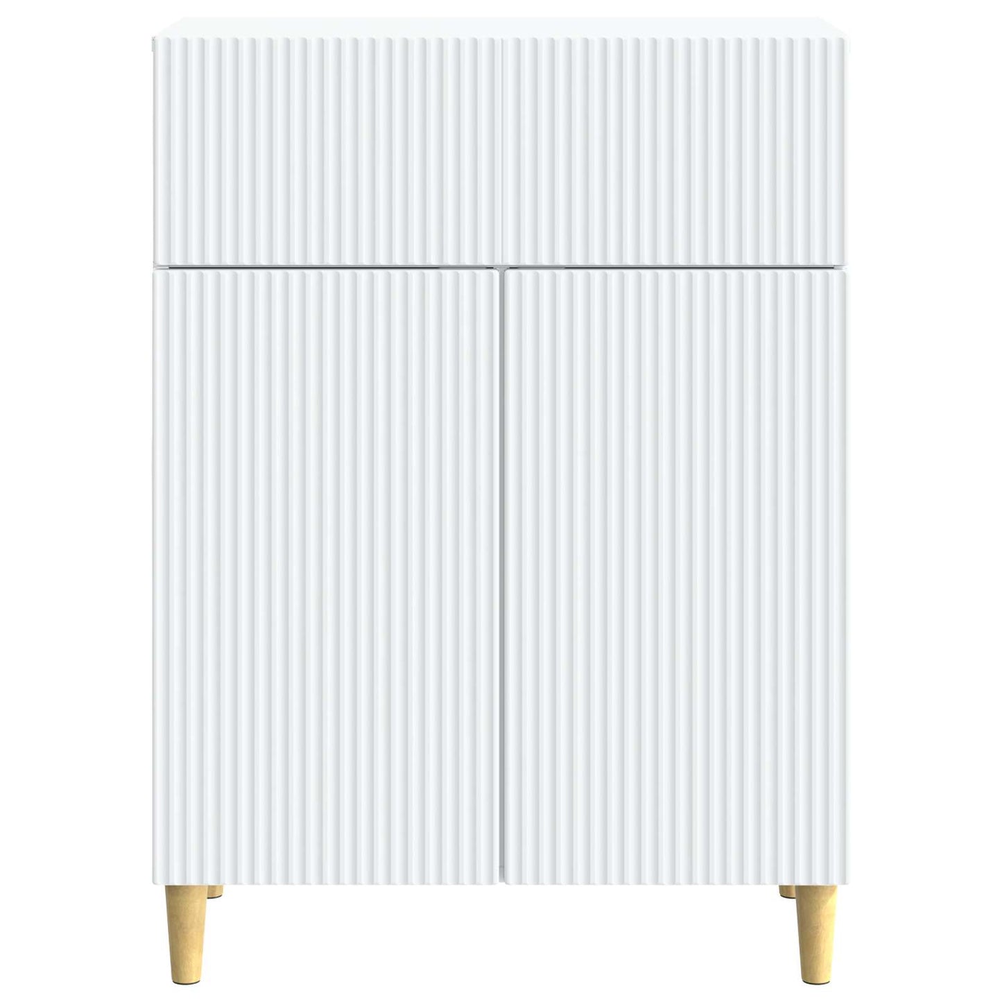 Sideboard with Drawer White 66 x 34.5 x 90 cm Engineered Wood