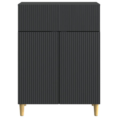 Sideboard with Drawer Black 66 x 34.5 x 90 cm Engineered Wood