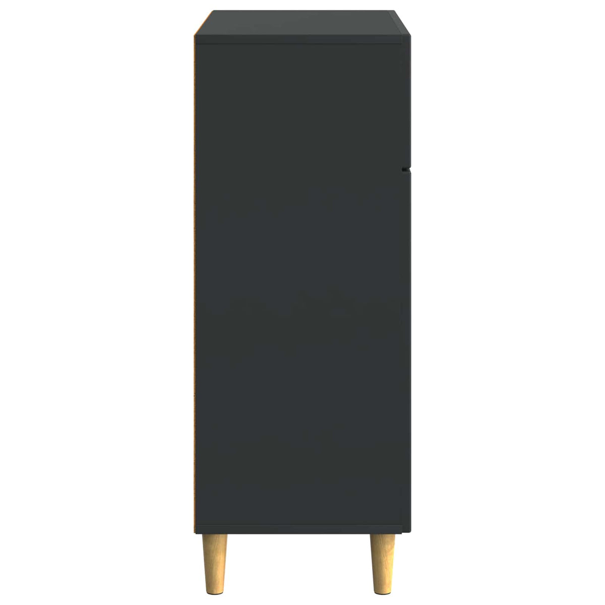 Sideboard with Drawer Black 66 x 34.5 x 90 cm Engineered Wood