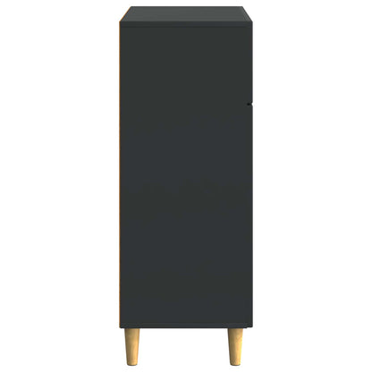 Sideboard with Drawer Black 66 x 34.5 x 90 cm Engineered Wood