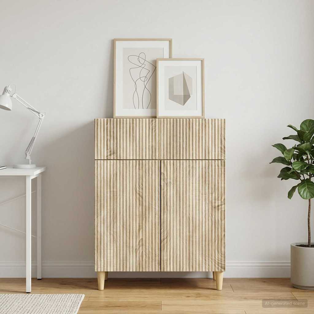 Sideboard Sonoma Oak 66 x 34.5 x 90 cm Engineered Wood