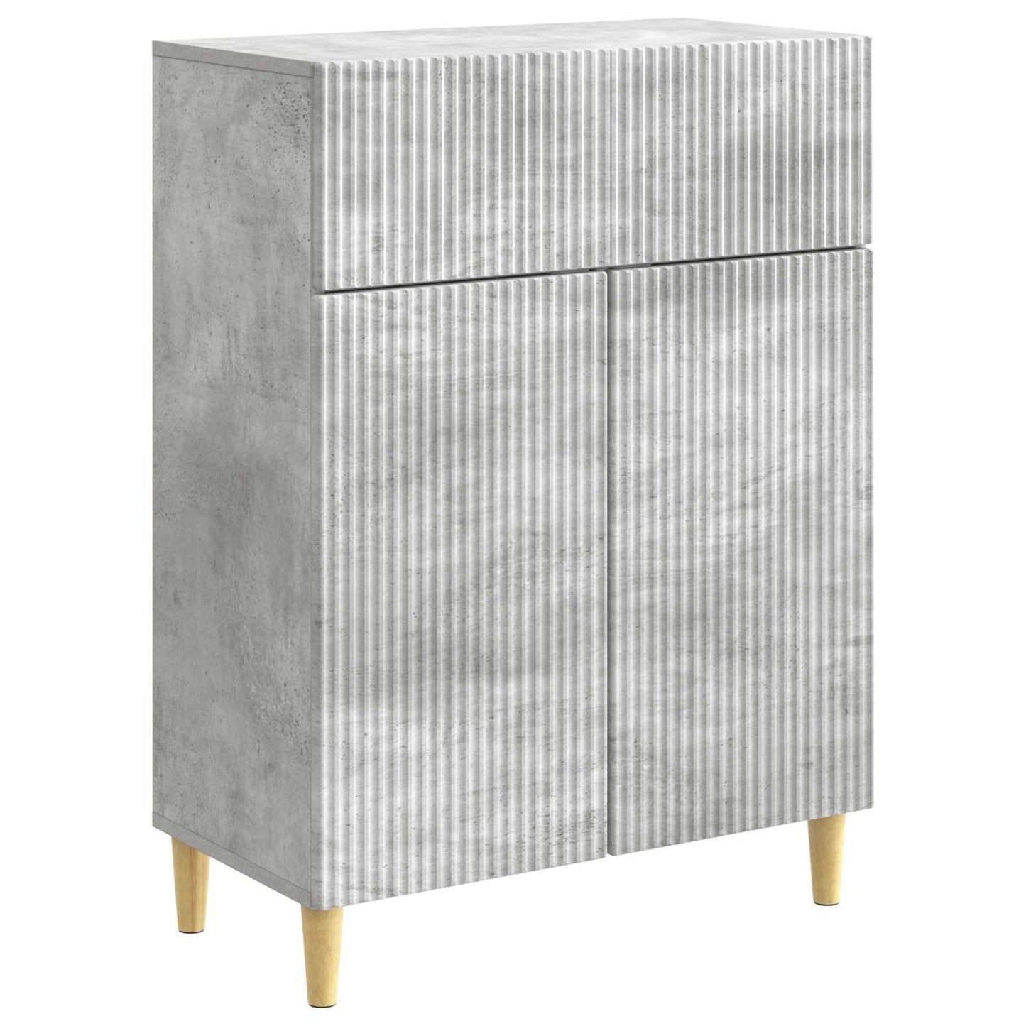 Sideboard Concrete Grey 66 x 34.5 x 90 cm Engineered Wood