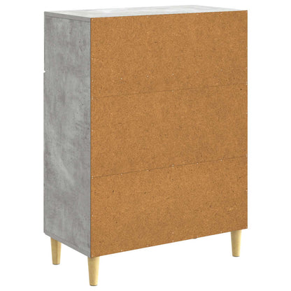 Sideboard Concrete Grey 66 x 34.5 x 90 cm Engineered Wood