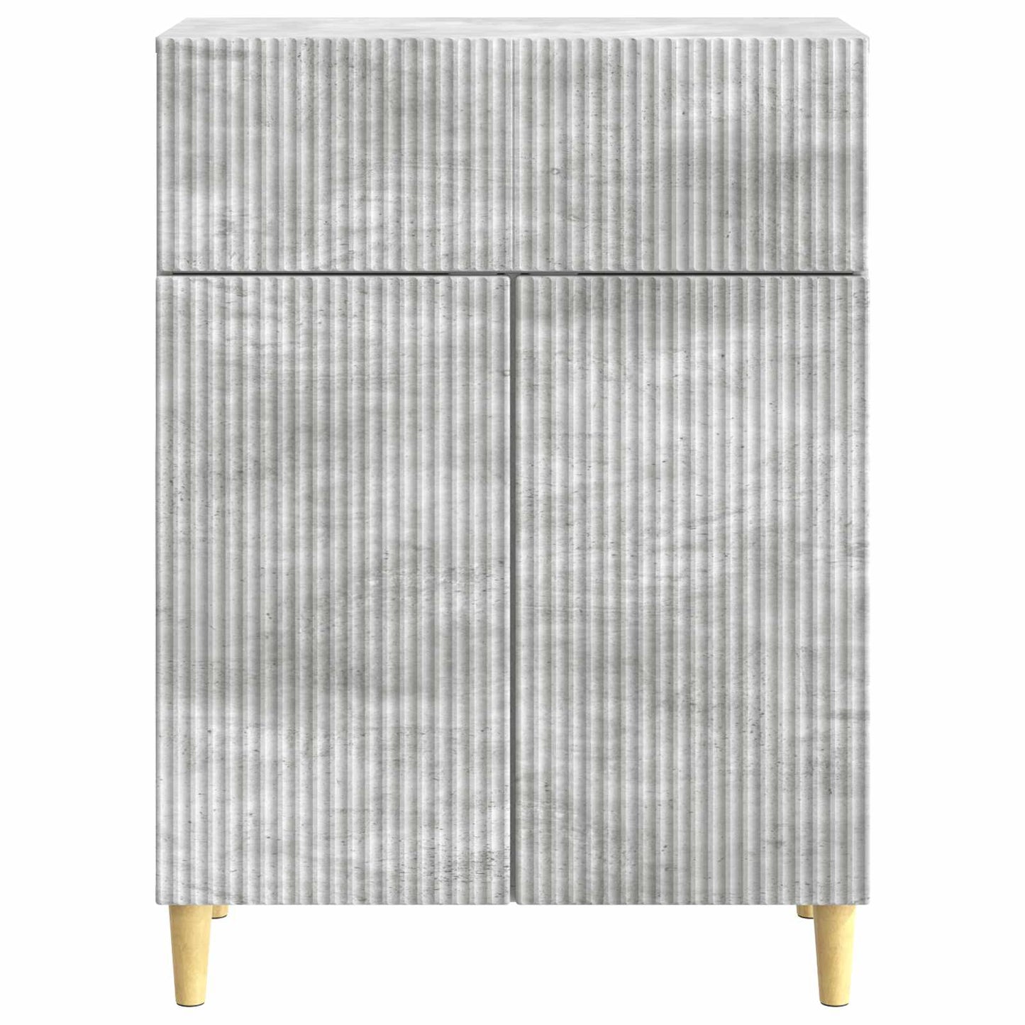 Sideboard Concrete Grey 66 x 34.5 x 90 cm Engineered Wood