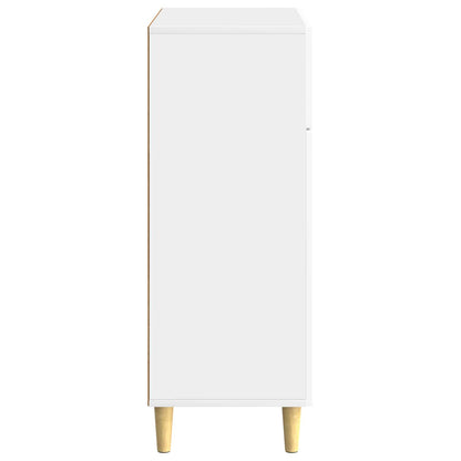 Sideboard High Gloss White 66 x 34.5 x 90 cm Engineered Wood