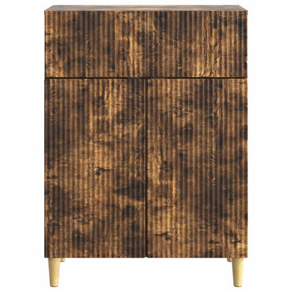 Sideboard Smoked Oak 66 x 34.5 x 90 cm Engineered Wood