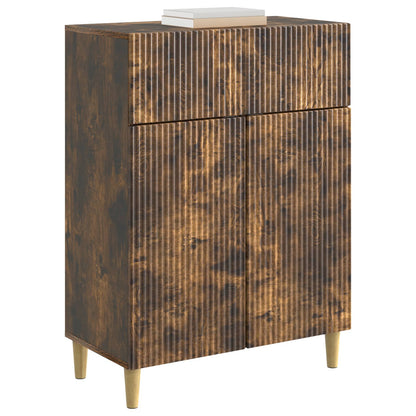 Sideboard Smoked Oak 66 x 34.5 x 90 cm Engineered Wood