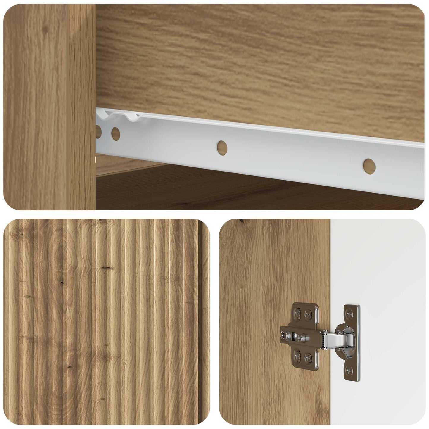 Sideboard Artisan Oak 66 x 34.5 x 90 cm Engineered Wood