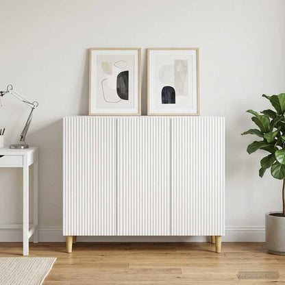 Sideboard White 89 x 34.5 x 80 cm Engineered Wood