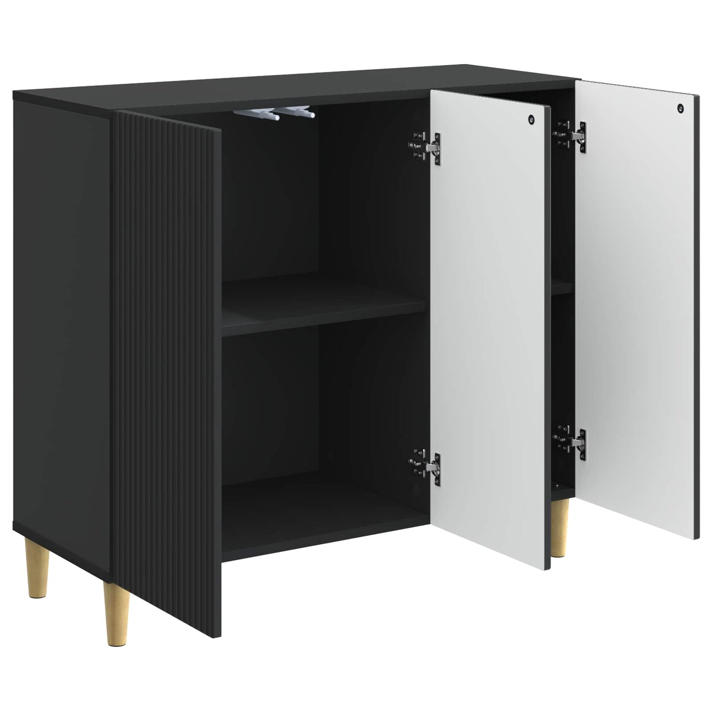 Sideboard Black 89 x 34.5 x 80 cm Engineered Wood