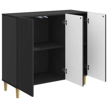 Sideboard Black 89 x 34.5 x 80 cm Engineered Wood