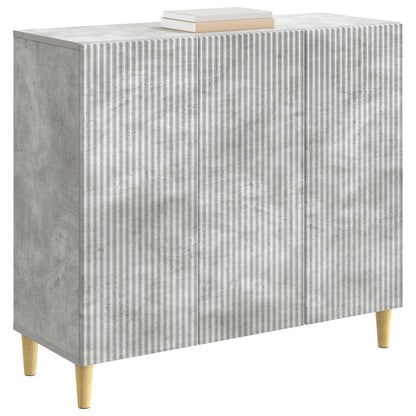 Sideboard Concrete Grey 89 x 34.5 x 80 cm Engineered Wood