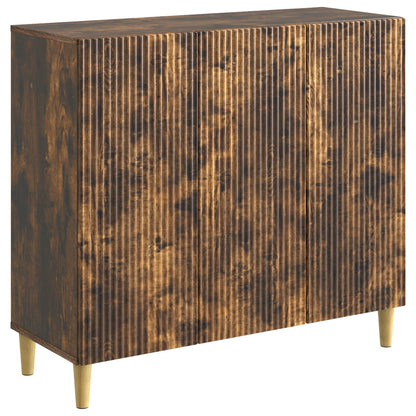 Sideboard Smoked Oak 89 x 34.5 x 80 cm Engineered Wood