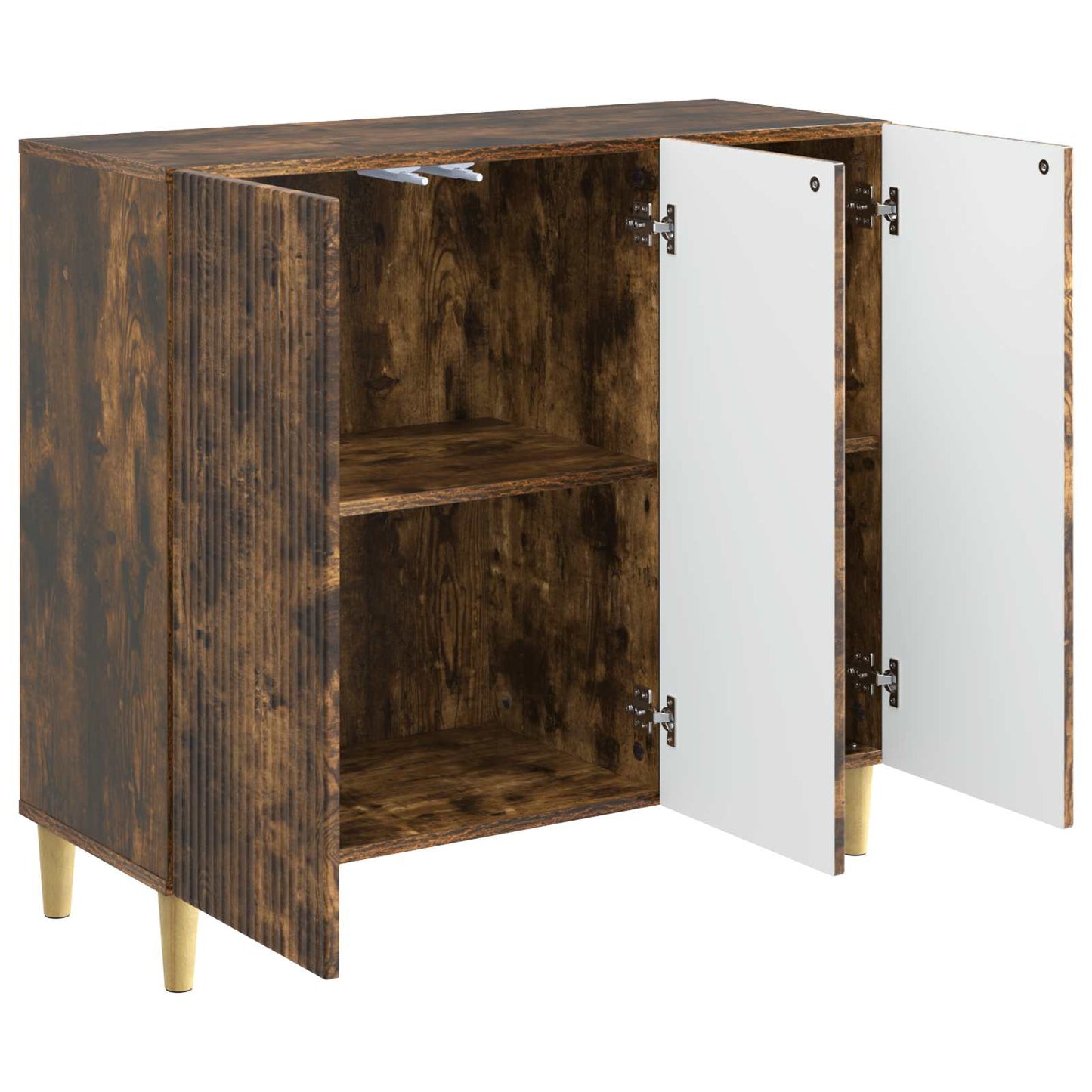 Sideboard Smoked Oak 89 x 34.5 x 80 cm Engineered Wood
