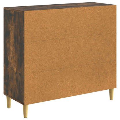 Sideboard Smoked Oak 89 x 34.5 x 80 cm Engineered Wood