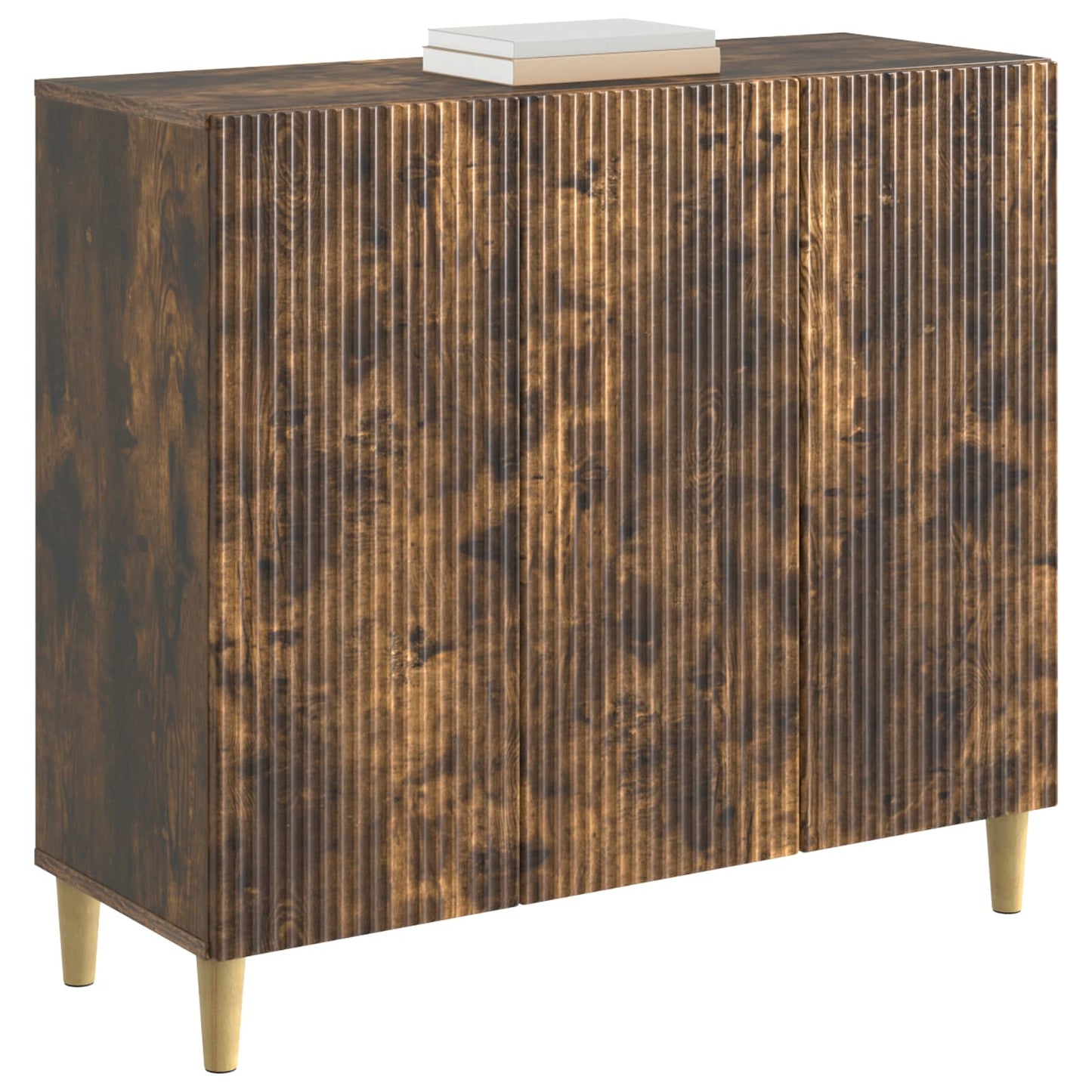 Sideboard Smoked Oak 89 x 34.5 x 80 cm Engineered Wood