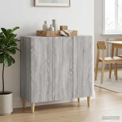 Sideboard Grey Sonoma 89 x 34.5 x 80 cm Engineered Wood