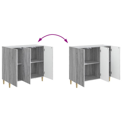 Sideboard Grey Sonoma 89 x 34.5 x 80 cm Engineered Wood