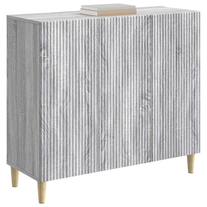 Sideboard Grey Sonoma 89 x 34.5 x 80 cm Engineered Wood