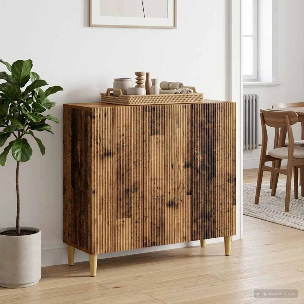 Sideboard Old Wood 89 x 34.5 x 80 cm Engineered Wood