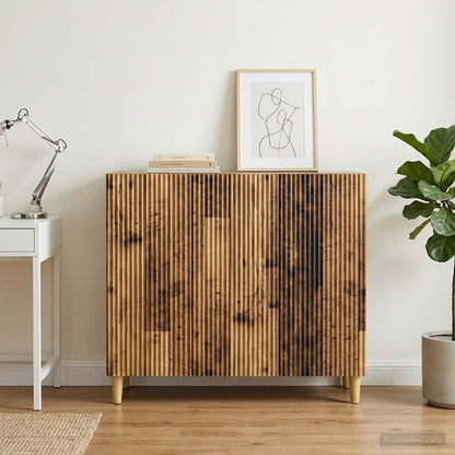 Sideboard Old Wood 89 x 34.5 x 80 cm Engineered Wood
