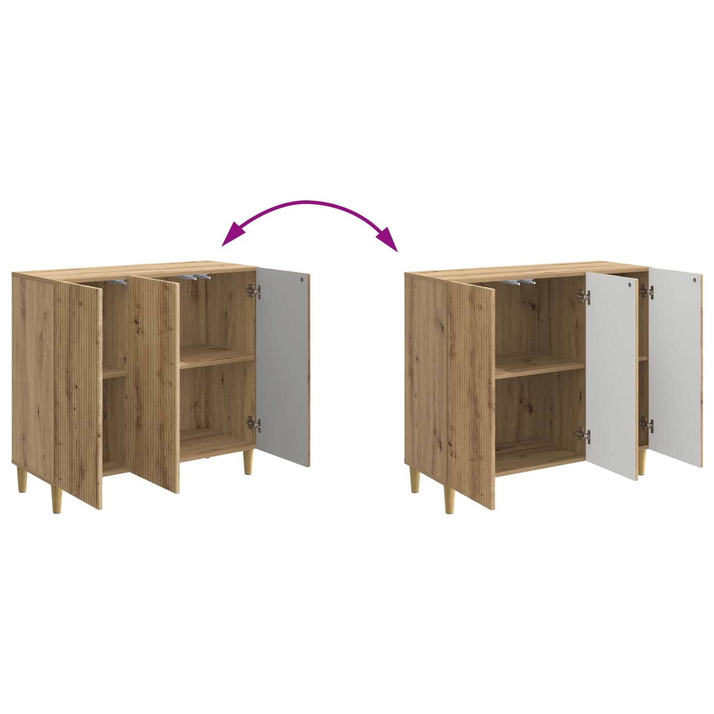 Sideboard Artisan Oak 89 x 34.5 x 80 cm Engineered Wood