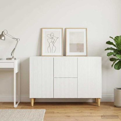 Sideboard with Drawer White 89 x 34.5 x 60 cm Engineered Wood