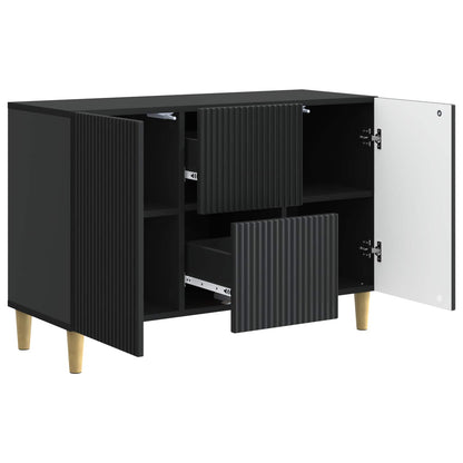 Sideboard with Drawer Black 89 x 34.5 x 60 cm Engineered Wood