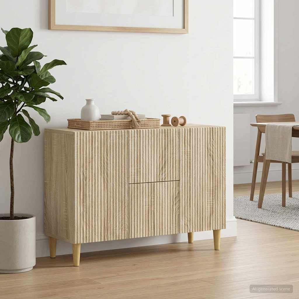 Sideboard Sonoma Oak 89 x 34.5 x 60 cm Engineered Wood