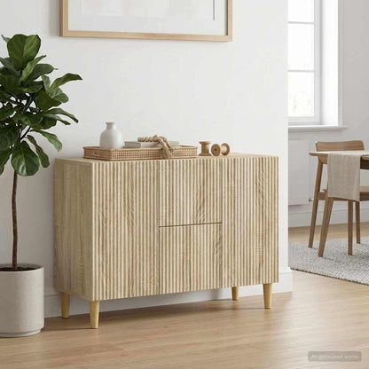 Sideboard Sonoma Oak 89 x 34.5 x 60 cm Engineered Wood