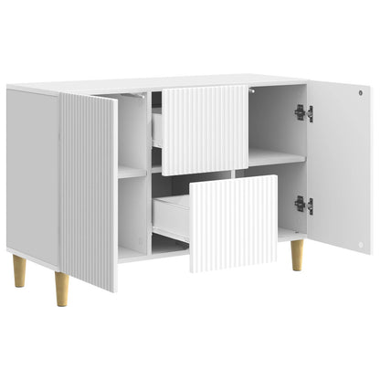 Sideboard High Gloss White 89 x 34.5 x 60 cm Engineered Wood