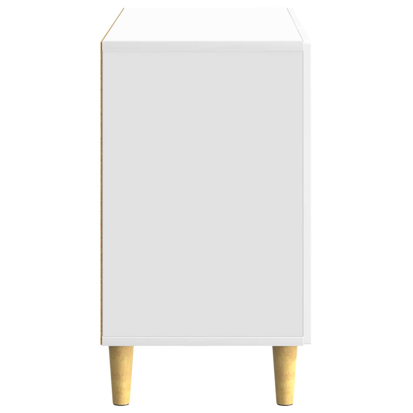 Sideboard High Gloss White 89 x 34.5 x 60 cm Engineered Wood