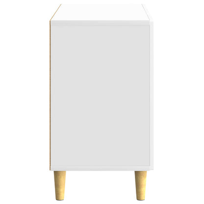 Sideboard High Gloss White 89 x 34.5 x 60 cm Engineered Wood