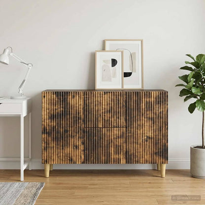 Sideboard Smoked Oak 89 x 34.5 x 60 cm Engineered Wood