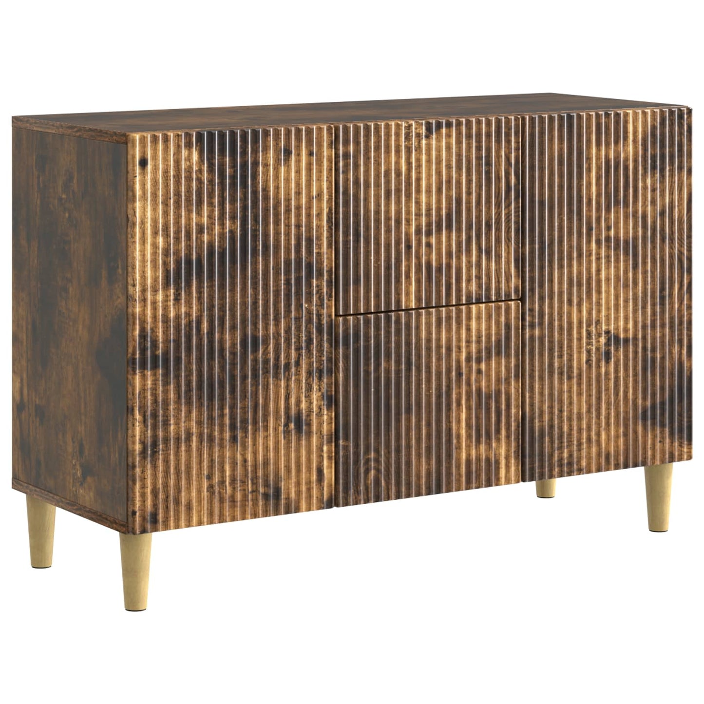 Sideboard Smoked Oak 89 x 34.5 x 60 cm Engineered Wood