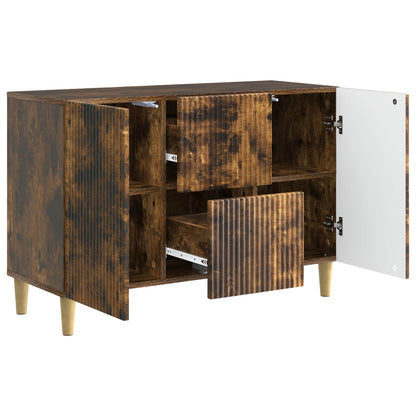 Sideboard Smoked Oak 89 x 34.5 x 60 cm Engineered Wood