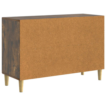 Sideboard Smoked Oak 89 x 34.5 x 60 cm Engineered Wood