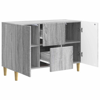 Sideboard Grey Sonoma 89 x 34.5 x 60 cm Engineered Wood